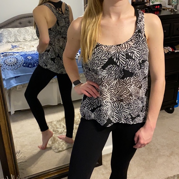 Aeropostale Tops - Aeropostale Abstract Pattern Racerback Top